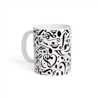 Music Symbols Collage Mug