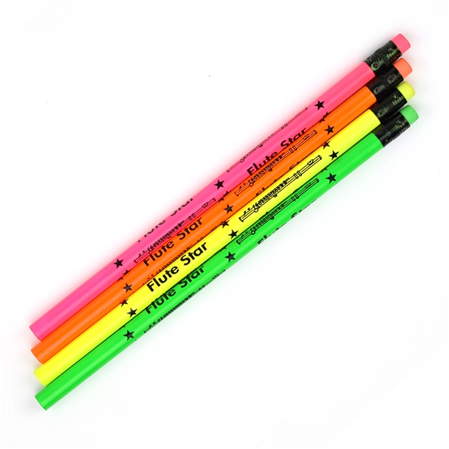 Flute Star Neon Pencil