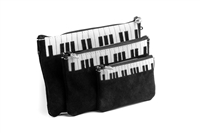 Suede Leather Piano Carry All Trio Bundle