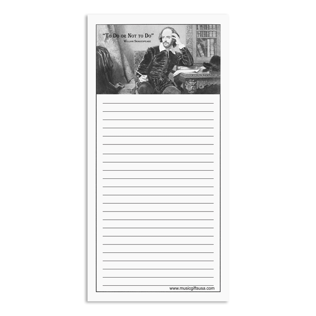 Shakespeare "To Do or Not to Do" 2 Note Pad