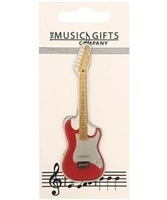 Red Electric Guitar Magnet