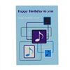 Greeting Card - Happy Birthday Blue