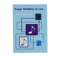 Greeting Card - Happy Birthday Blue