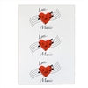 Greeting Card - Love Music