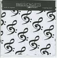 Bass & Treble Clefs Gift Wrap