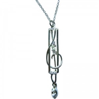 Treble Clef Pendant Necklace