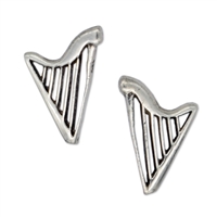 Sterling Silver Harp Earrings