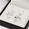 Silver Heart of Clefs Earrings