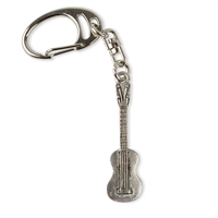 Ukulele Pewter Keychain