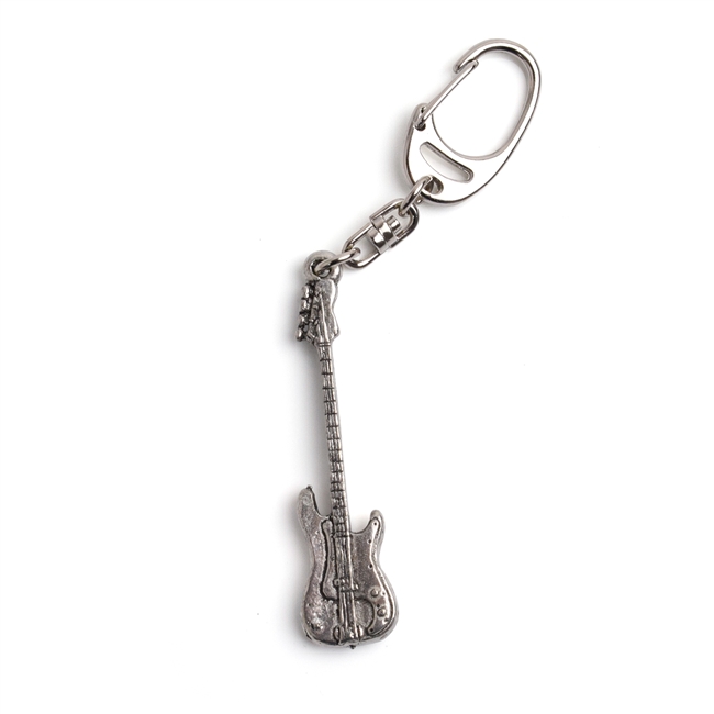 Precision Bass Pewter Keychain