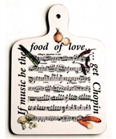 If Music Be The Food... Chopping Board