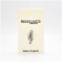 Treble Clef Pewter Pin