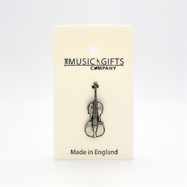 Cello Pewter Pin