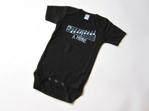 Onesie- Black A Minor-6-12 Months