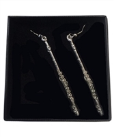 Flute Pewter Earrings