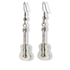 Spanish Guitar Pewter Earrings