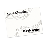 Gone Chopin Bach Soon Post-itÂ® Notes