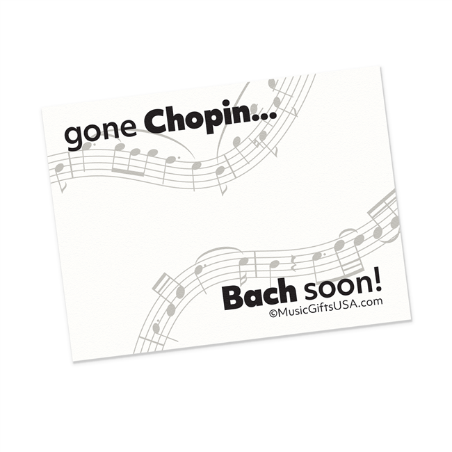 Gone Chopin Bach Soon Post-itÂ® Notes