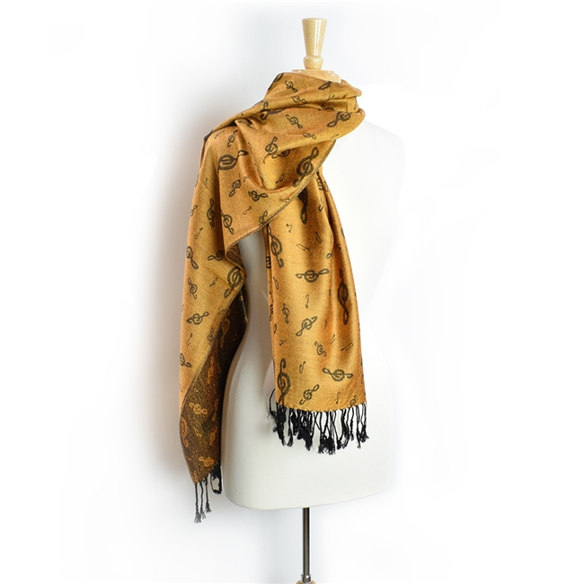 Pashmina Scarf-Gold