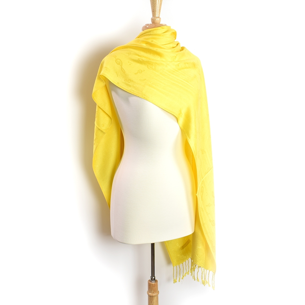 Yellow clearance pashmina scarf