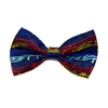 Navy and Music Notes Bow Tie