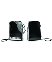 Leather and Suede Piano Cross-Body Handbag