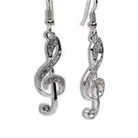 Piano Genuine Crystal Earrings