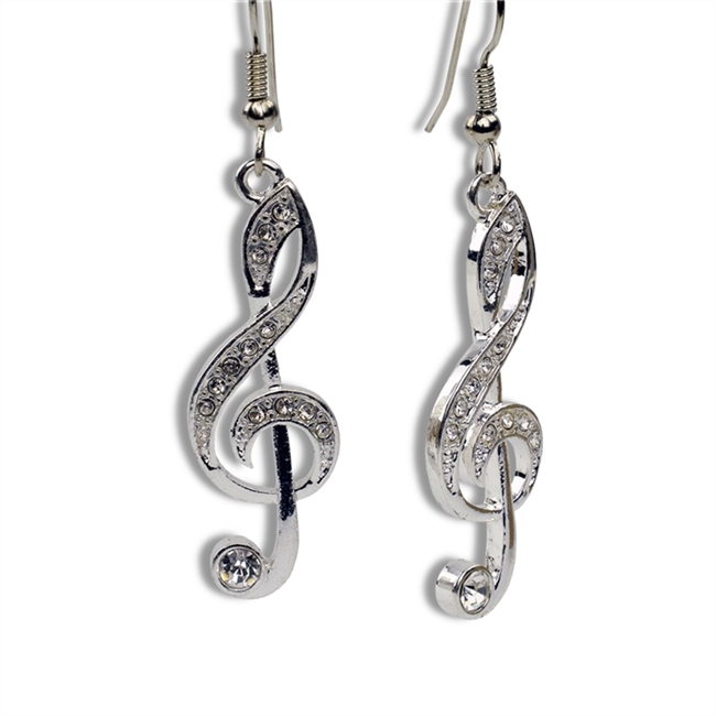 Piano Genuine Crystal Earrings