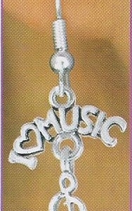 I Love Music Earrings