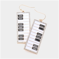 Piano Keyboard Sparkle Earrings