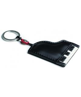 Piano Leather Keychain