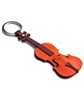 Violin Vegan Leather Keychain