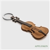 Violin Vegan Leather Keychain