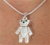 Teddy Bear - Crystal Necklace
