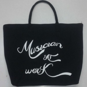 Musician At Work Tote Bag