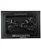 Bow Tie- Silk- Black and White Music Notes