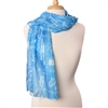 Fashion Scarf - Sky Blue Instruments