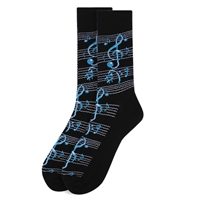 'Play The Blues' Men's Music Staff Socks