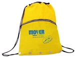 B3005 - Crinkled Nylon Drawstring Backpack with Vented Front Pocket