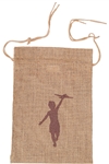 B3023 - The Small Natural Drawstring Jute Tote