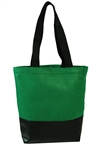 B3103- Heavy Velvet Tote With Leatherette Base