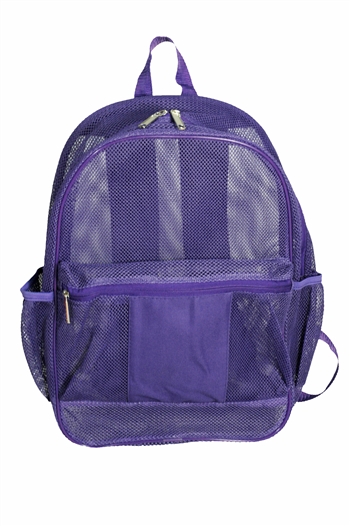 B7017 - The All See Through Mesh Backpack