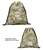 B7037 - The Digital Camo Drawstring Backpack