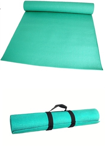 B8035MINT - The Full Length Yoga Mat With Strap Mint Green