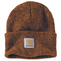 CARHARTT A18 WATCH CAP RUST/CORAL MARL