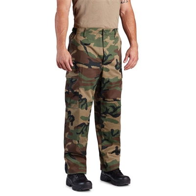 MENS WOODLAND CAMO HEAVYWEIGHT BDU PANT