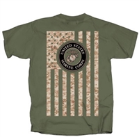 Marines Camo Flag Tee