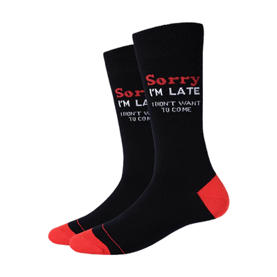 SORRY IM LATE SOCKS