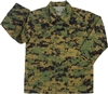 CHILDRENS WOODLAND DIGITAL BDU SHIRT