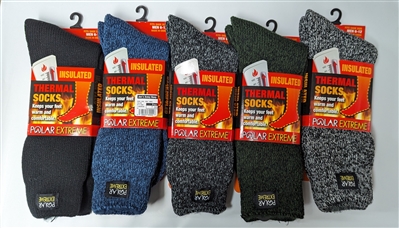 Polar Extreme Men's Black Heat Sock